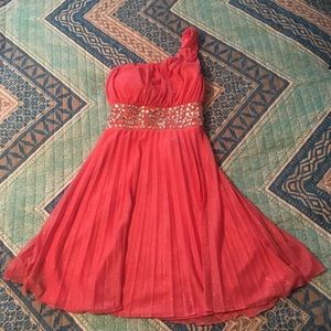 Pink Off the Shoulder Dress